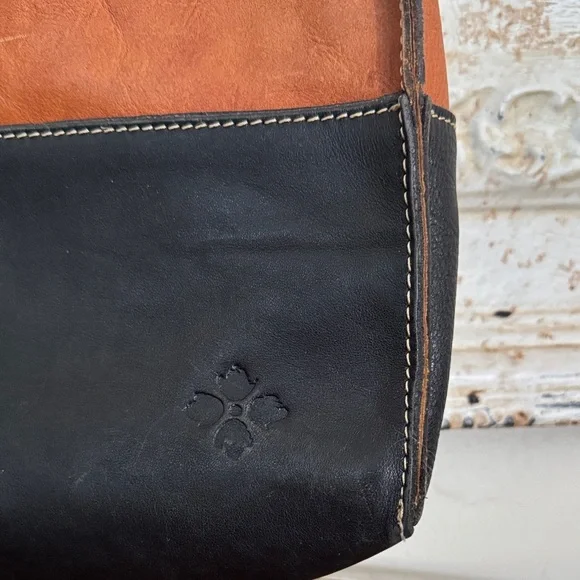 Patricia Nash Brown and Black Leather Tote - Picture 5 of 13